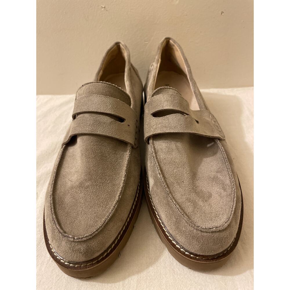 Anne‎ Klein Women's Size 8.5 Everly Lug Sole Penny Loafers Shoes Grey - Picture 2 of 8